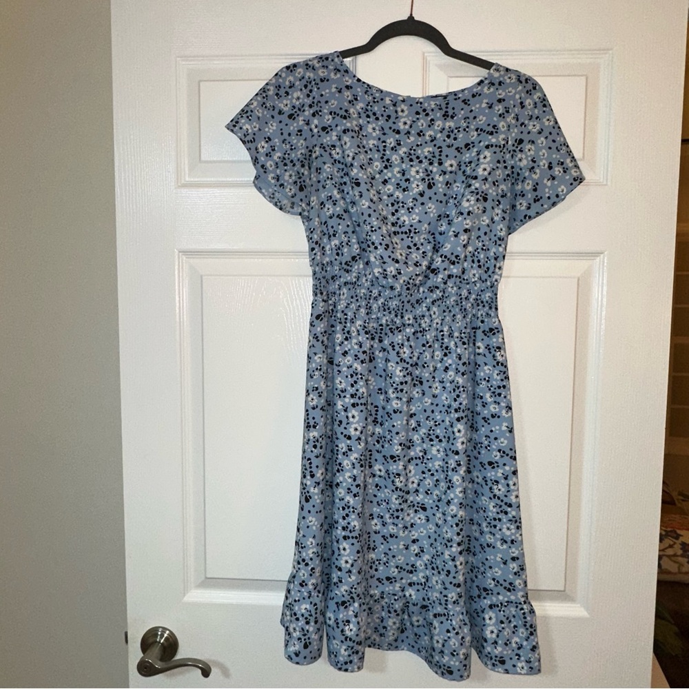 Ann Taylor Factory Blue Floral Dress